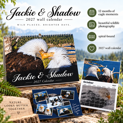 Jackie & Shadow 2027 Bald Eagle Wall Calendar