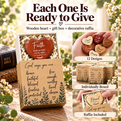 Christian Pocket Heart Gift Set – 12 Meaningful Gifts of Faith & Encouragement