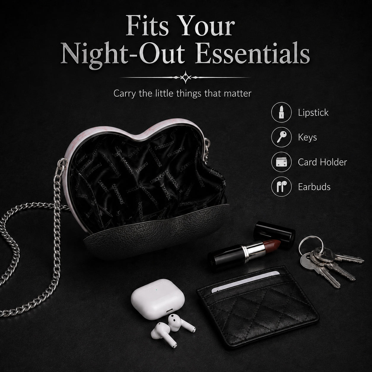 🔥Gothic Heart Eye Statement Crossbody Bag
