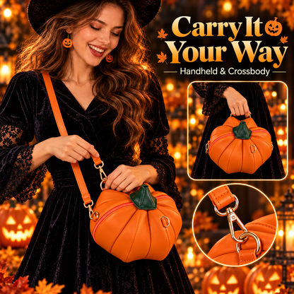 🎁 Pumpkin Crossbody Purse – Cute Halloween & Fall Handbag