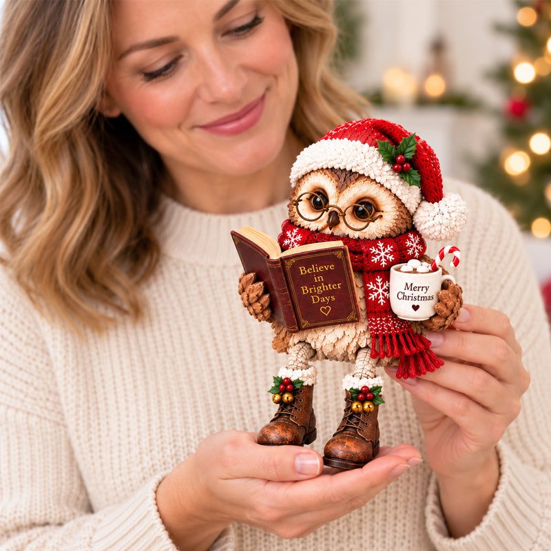 🦉Heartwarming Reading Owl Figurine✨