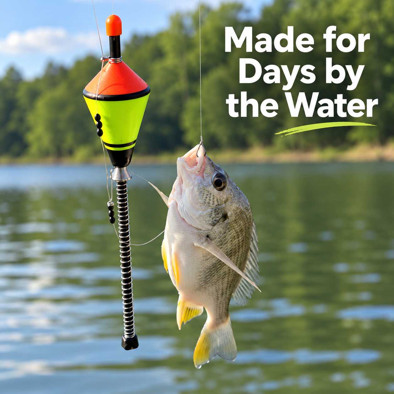 Spring-Loaded Fishing Float with Adjustable Sensitivity