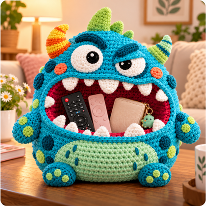 👾Clutter Munchers Hungry Monster DIY Crochet Storage Buddies 🧶