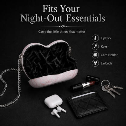 Gothic Heart Eye Statement Crossbody Bag