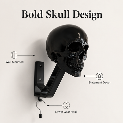 Black Knight Skull Helmet Stand