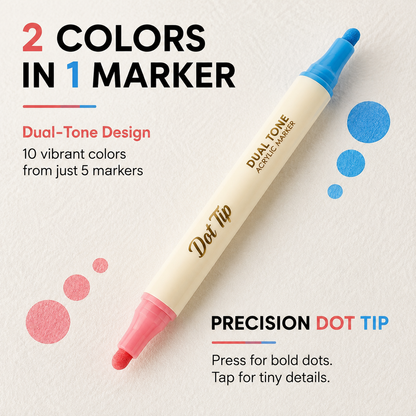 🎨Dot-By-Letter Mindful Coloring Kit - Stress Relief Dot Marker Art Set with 10 Vibrant Colors & 20 Hidden Scene