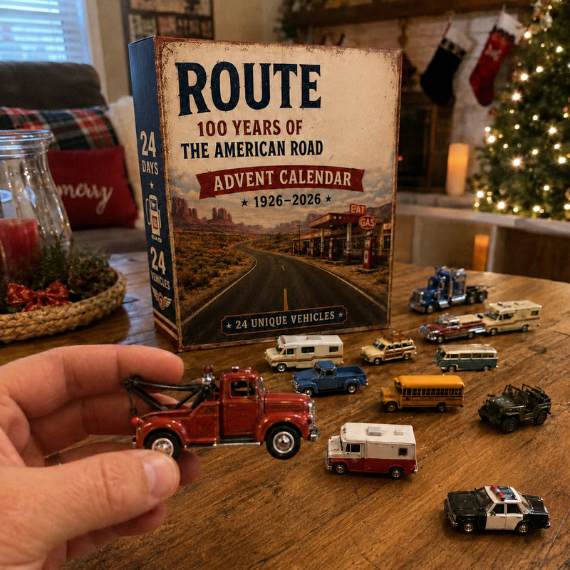 Customer unboxing Route 66 Advent Calendar