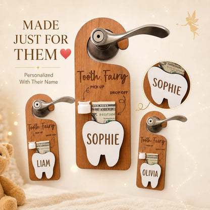 ✨Wooden Customized Tooth Fairy Door Hanger🦷