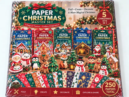 🎄✨ Create Your Own Christmas Magic – Easy 3D Layered Paper Craft Kit for Beginners