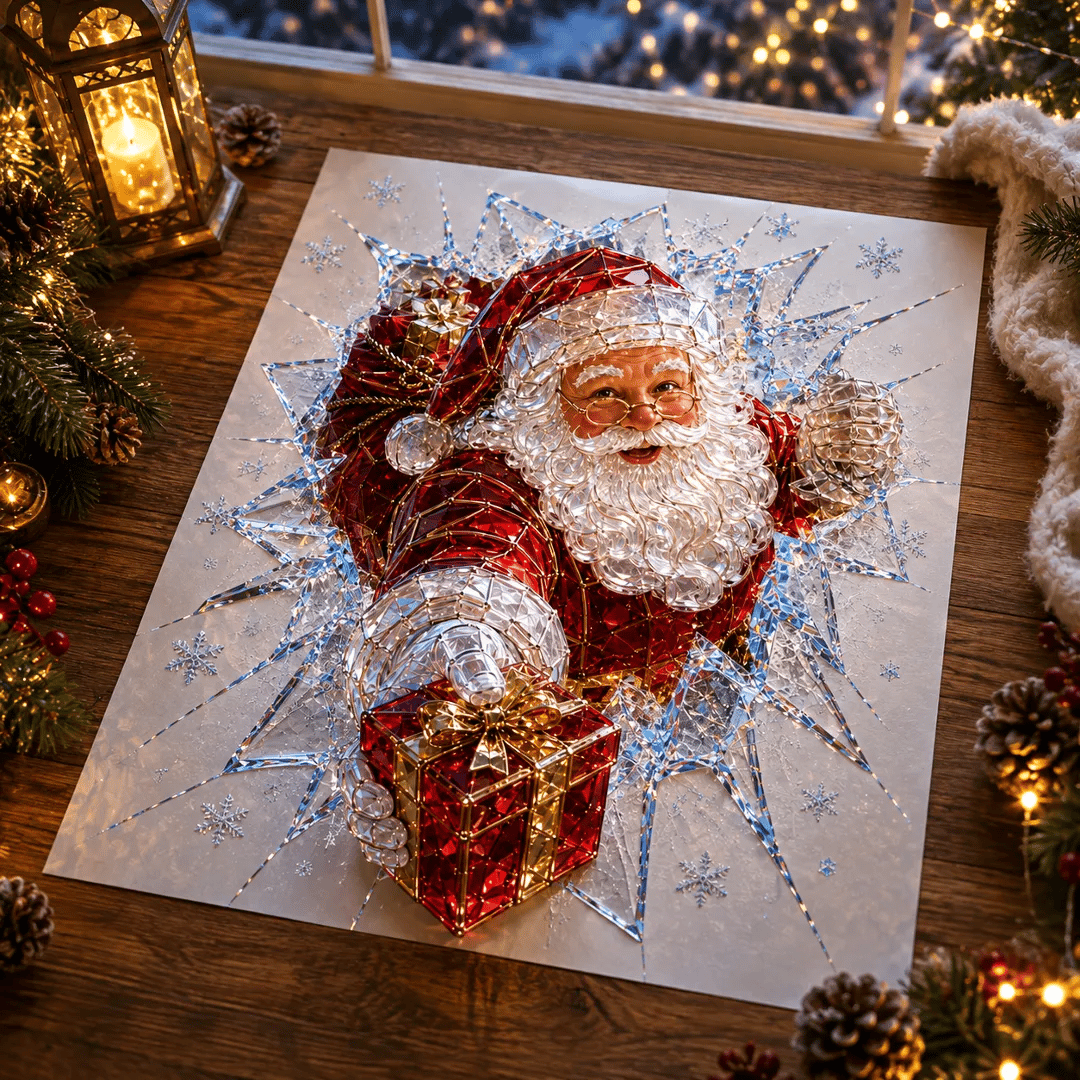 🎄Crystal Christmas Break-In Window Decal