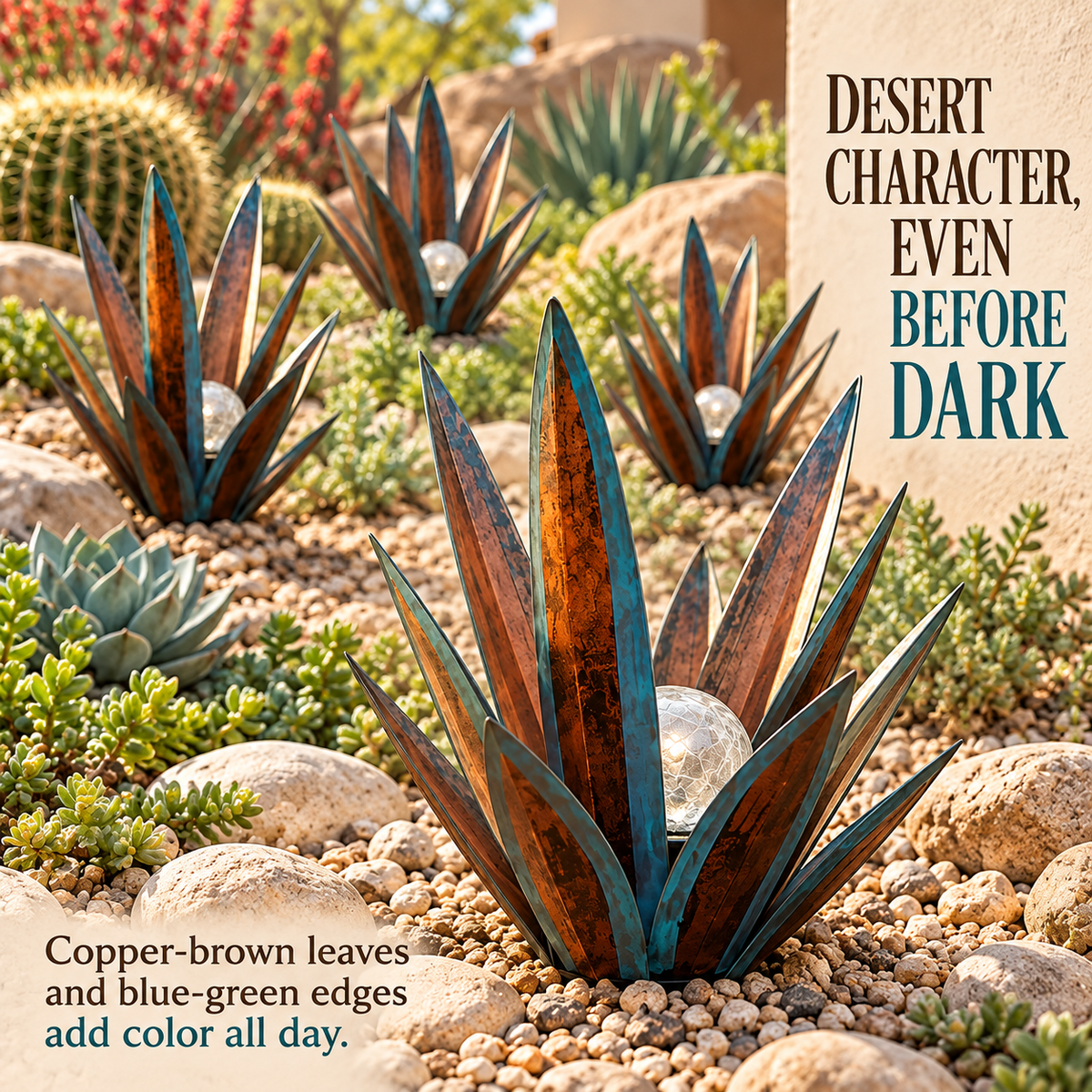 🔥LAST DAY 50% OFF✨Glowing Solar Agave Garden Light🌿