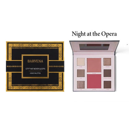 💄✨ 4-Palette Beauty Wardrobe – 32 Matte & Shimmer Shades for Everyday to Party Looks