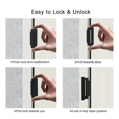 🔒Home Security Door Lock, Childproof Reinforcement Door Lock, Anti‑Intrusion Safety Door Latch for Bedroom Apartment