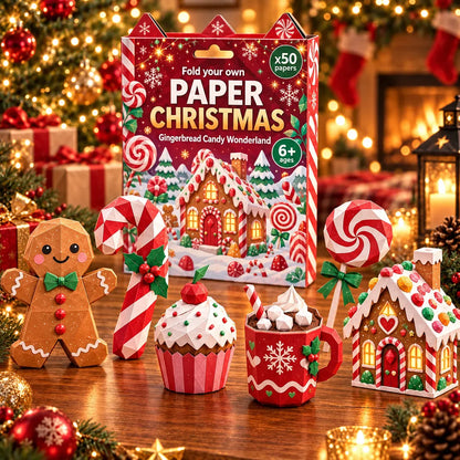 🎄✨ Create Your Own Christmas Magic – Easy 3D Layered Paper Craft Kit for Beginners