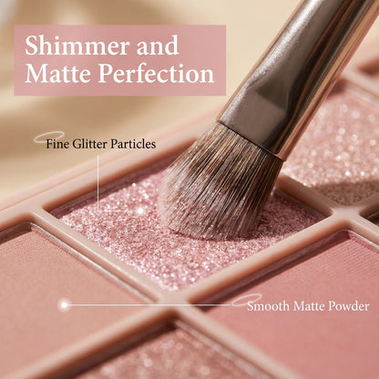 💄✨ 4-Palette Beauty Wardrobe – 32 Matte & Shimmer Shades for Everyday to Party Looks