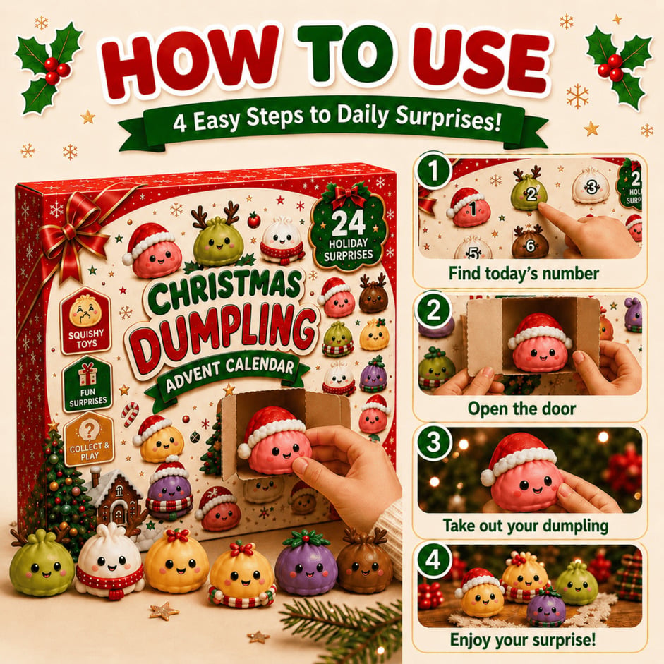 ⏳ Last day 50% OFF – 🎄Christmas Advent Calendar Box🥟