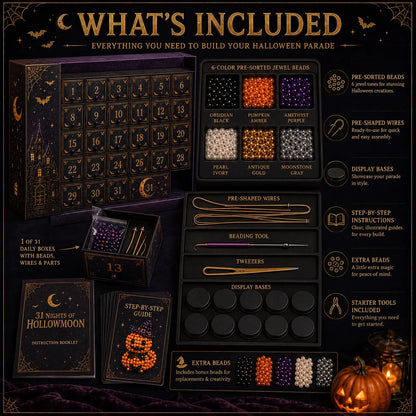 🔥🎃 Hollowmoon 31-Night Jewel-Bead