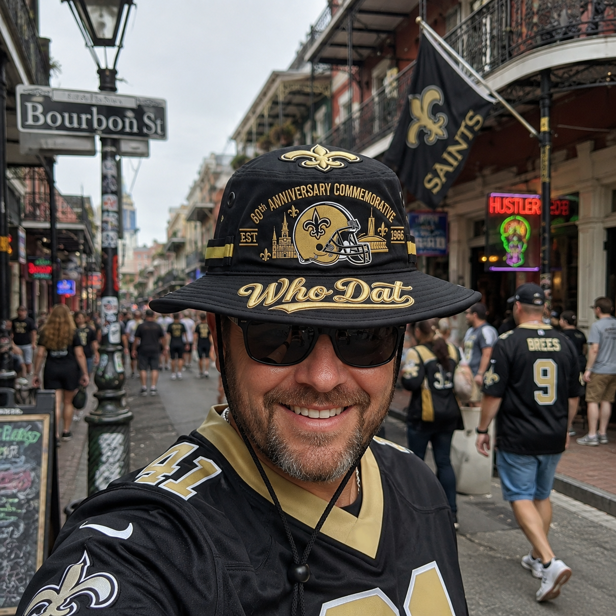 🇺🇸 Last Day Promo: 49% OFF⚜️🏈Who Dat 60th Anniversary commemorative Boonie Hat
