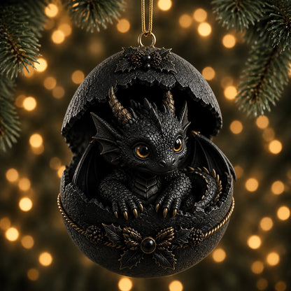 🐉🔥 Legendary Dragon Hatchling Egg Ornament