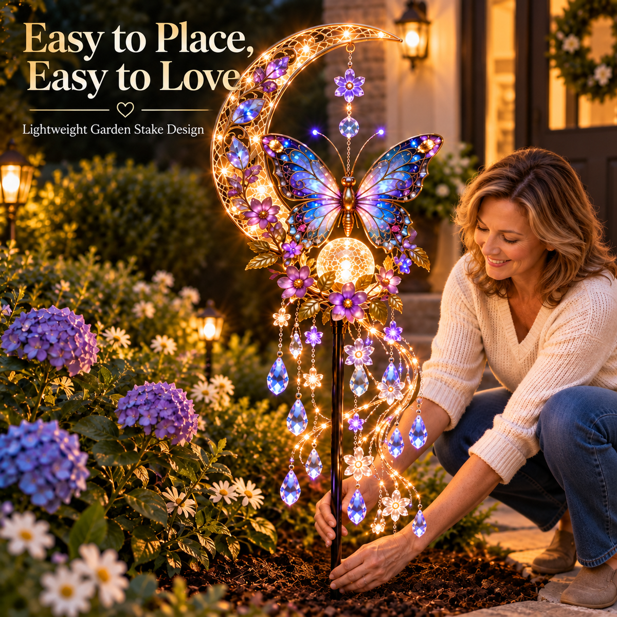 🦋✨ Butterfly Moon Garden Cascade™ – Turn Your Garden Into a Fairytale