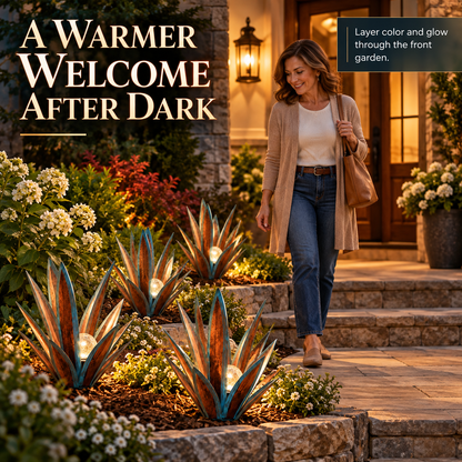 🔥LAST DAY 50% OFF✨Glowing Solar Agave Garden Light🌿