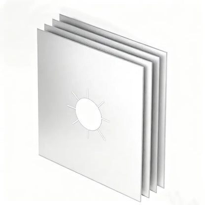 🍳♻️ Reusable Gas Stove Burner Liners – 4PCS Trimmable Non-Stick Stovetop Protectors