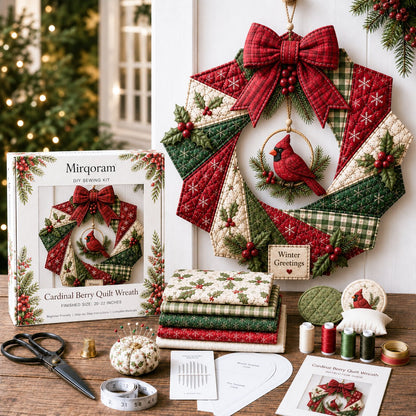 🔥HOT SALE🔥🎄Beginner-Friendly DIY Christmas Fabric Wreath Kit Collection | Complete Kit with Coordinated Fabrics, Wreath Materials & Step-by-Step Guide Included 💕