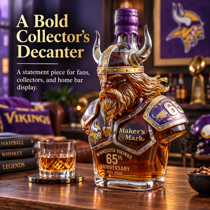 'God of War of the North' 3D Bust-Shaped Whiskey Bottle