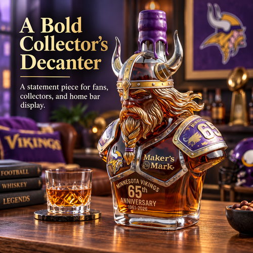 'God of War of the North' 3D Bust-Shaped Whiskey Bottle