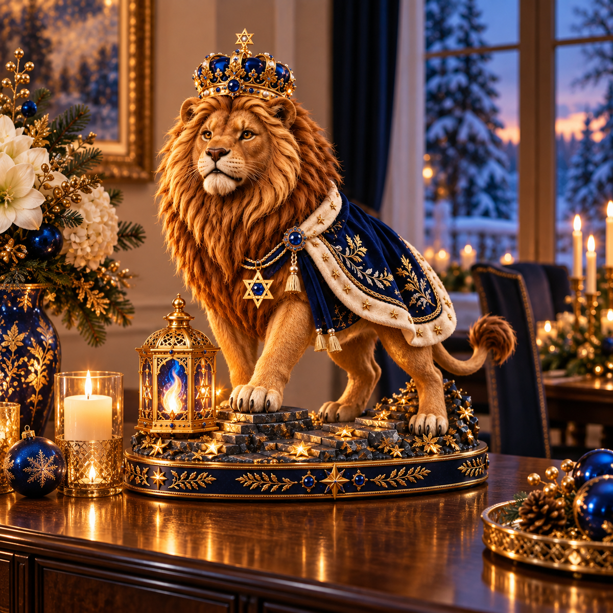 🕎 Guardian of Light Lion of Judah Figurine