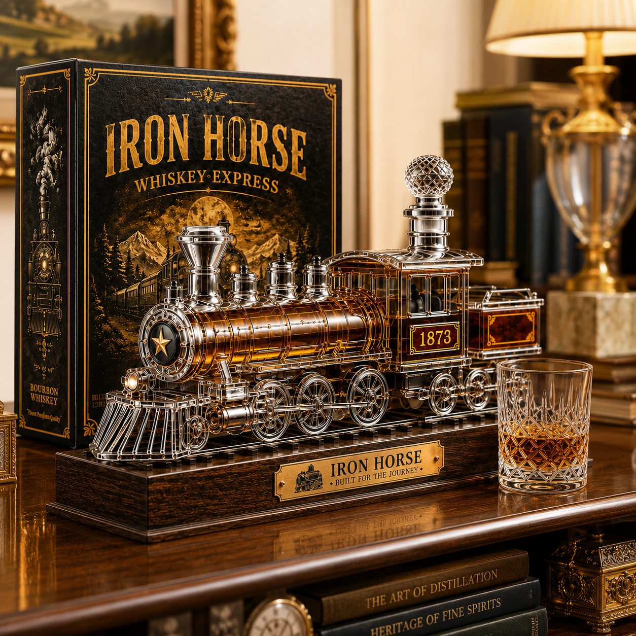 🚂 Iron Horse Whiskey Train Decanter
