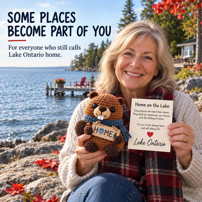 ⏳ Last Day 49% OFF – 🦫 Lake Ontario Emotional Support Beaver Crochet Keepsake | 5 Canadian-Inspired Personalities with Matching Message Cards for Cottage Families, Lake Lovers & Meaningful Gifts 🍁