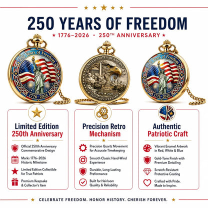 ⏳ ONLY 72 HOURS LEFT: USA 250TH POCKET WATCH — $25.99 ⏳