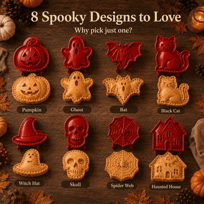 8-Piece Halloween Mini Hand Pie Mold Set