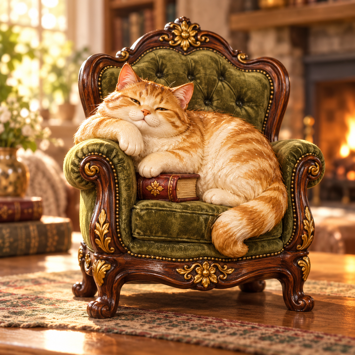 🐱 Vintage Cat Figurine, Retro Cat Home Decor