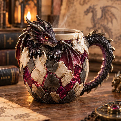 🐉 Dragonbound Realms™ Sculpted Dragon Mug Collection | 6 Fantasy Realm Designs with Raised 3D Dragon Details ☕