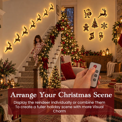 🦌Glowing Christmas Reindeer Wall Light – Cozy Festive LED Decor