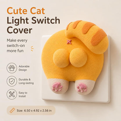 Cute Cat Butt Light Switch Cover