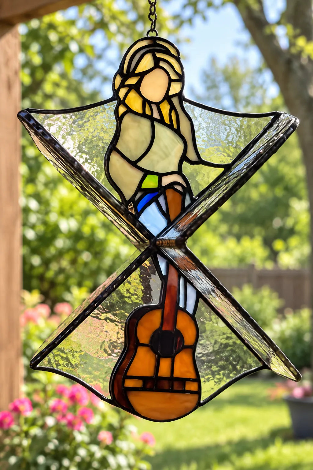 🔥LAST DAY 49% OFF -The Dolly 💃🎸 Handmade Stained Glass Spinner
