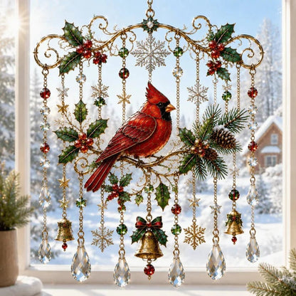 🎄🎐Handmade Christmas Stained Acrylic Window Hanging