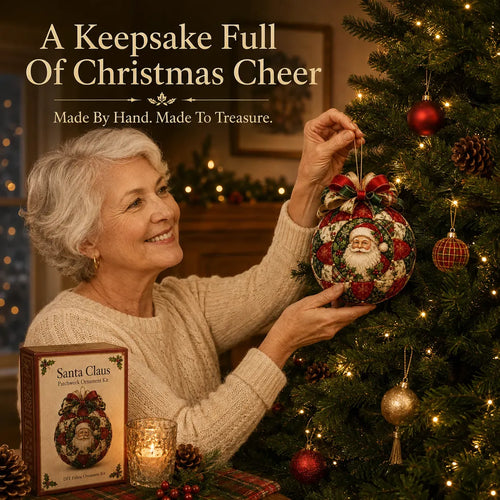 🔥LAST DAY 50% OFF - 🎄Christmas Classics Patchwork Ornament DIY Kit
