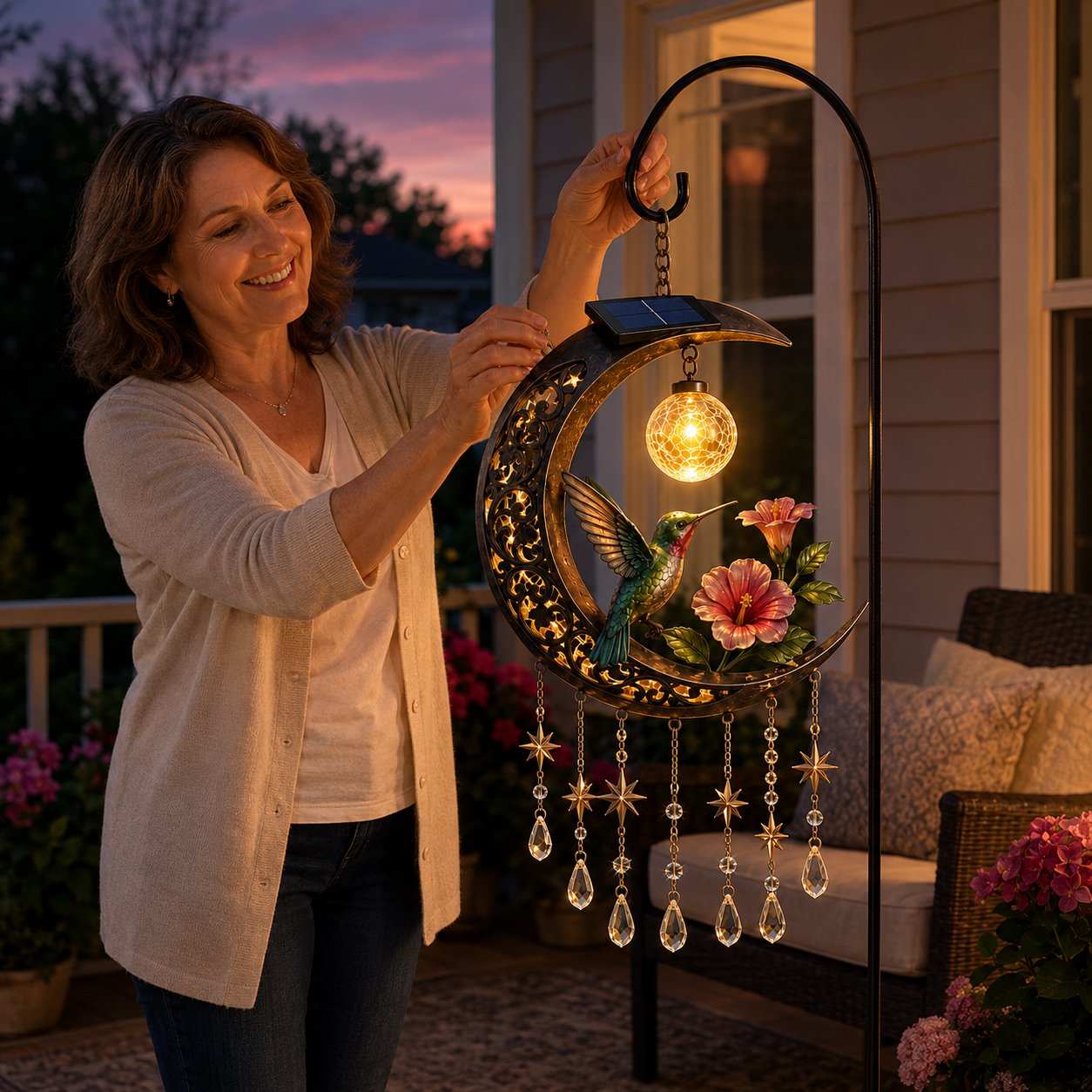✨Enchanted Moon Solar Garden Lights-A Little Moonlight. A Little Magic. Every Night.