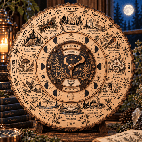 🌙🌲Moon & Nature Observation Wheel🌕