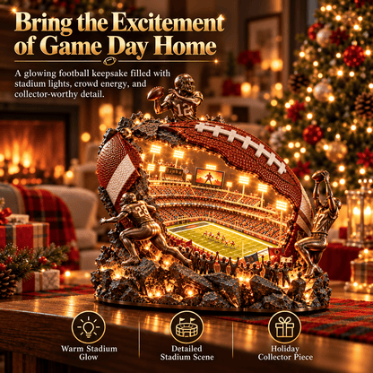 🏈 A Stadium Inside a Football™ – Lighted Game Day Collectible 🏟️