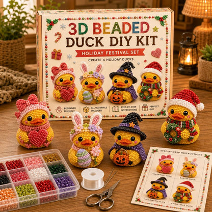 🔥HOT SALE  49% OFF - 🐤✨ 3D Beaded Duck DIY Kit Collection