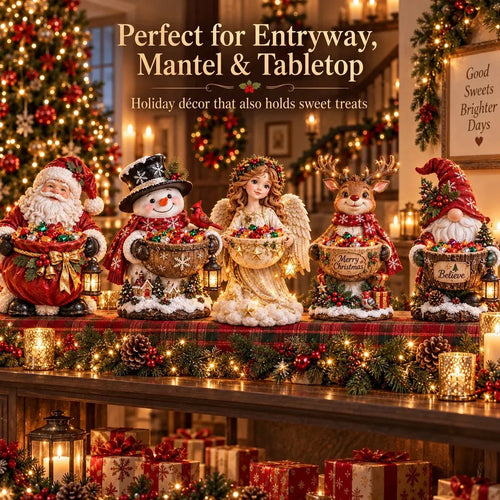 🎄✨ Light-Up Christmas Treat Holder – 5 Festive Designs for Candy, Holiday Parties & Home Decor