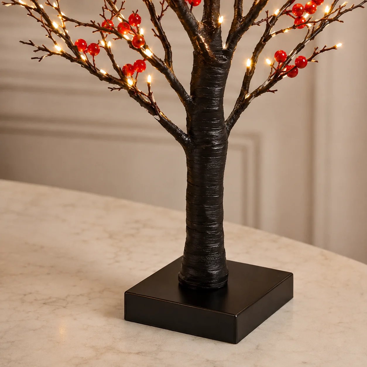 🎉✨ 2026 Vintage Glowing Cardinal Tree