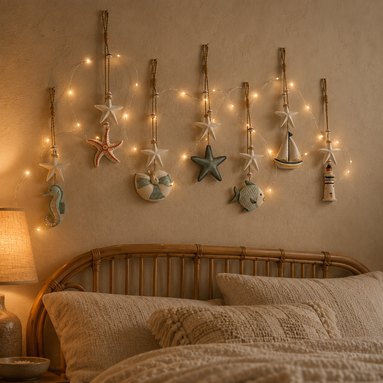 ✨Seaside Glow Wall Hangings — Set of 7