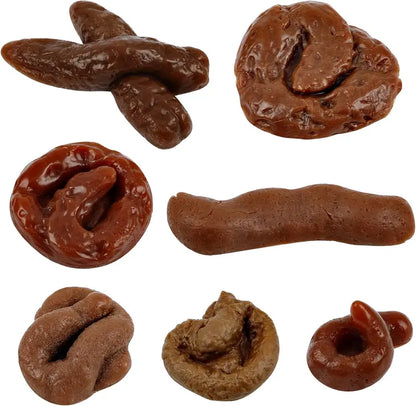 7PCS Realistic Fake Poop Prank Set – Hilarious Gag Gift for Parties & Office