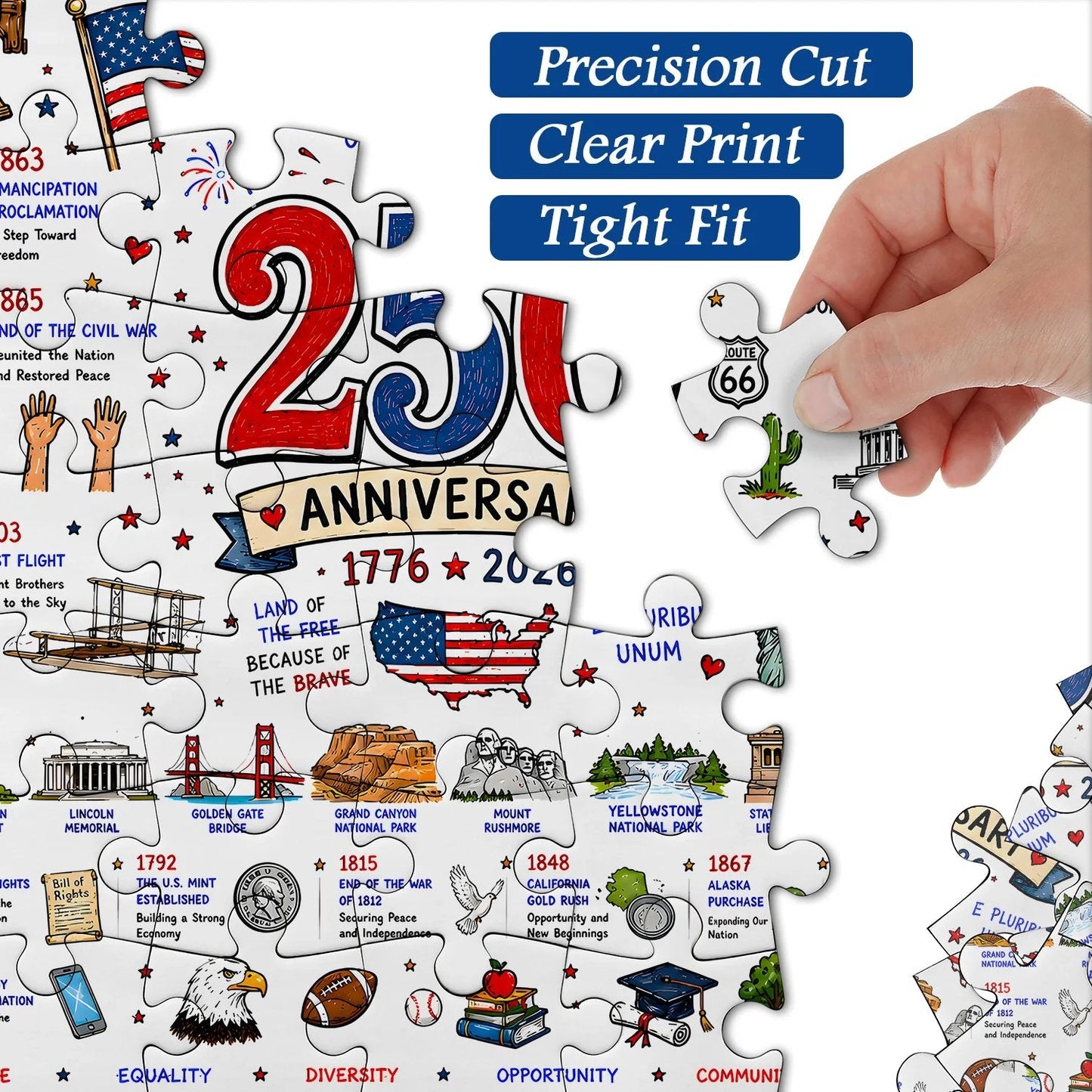 🔥Last Day 49% OFF🎁Patriotic America Jigsaw Puzzle 1000 Pieces
